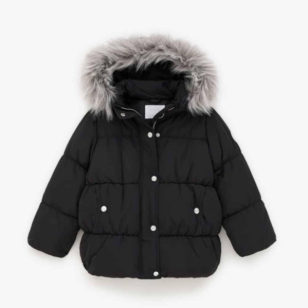 Zara Big Girls Down Feather Puffer Coat
